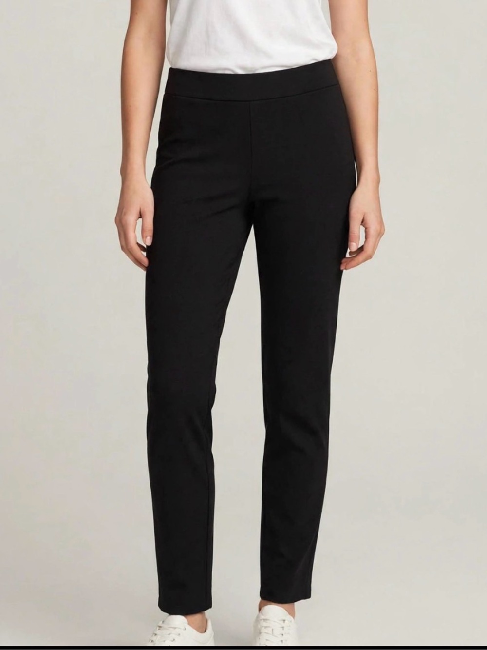 Ellen Tracy Black Straight-Leg Ponte Pants